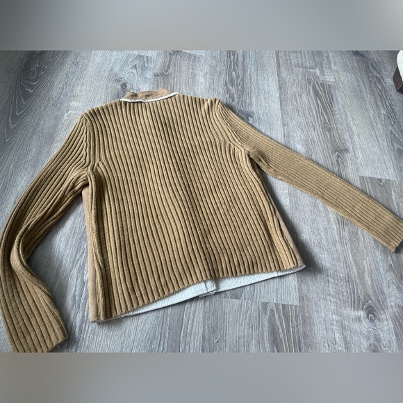 ByDesign Y2K Large Womens Camel Jacket 100% Polyester Suede Like - Picture 8 of 9